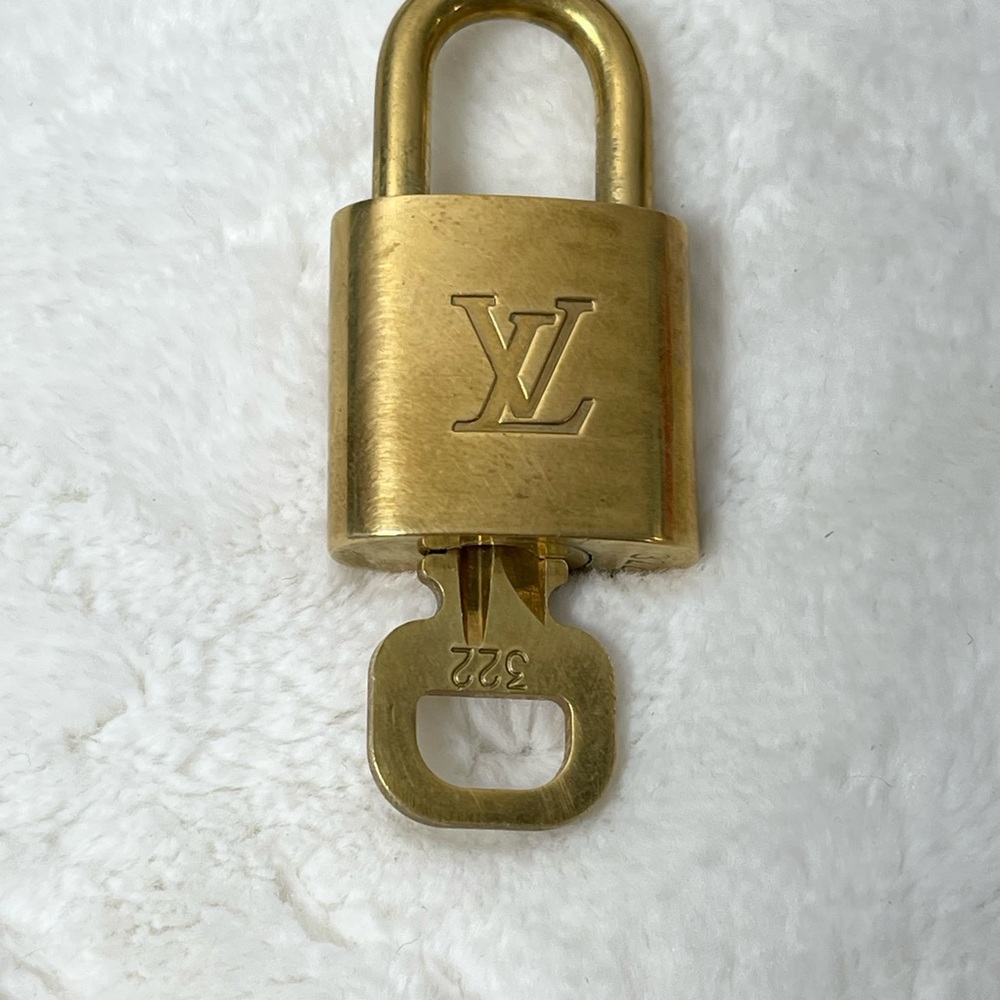 #322 Louis Vuitton Brass Padlock with Key